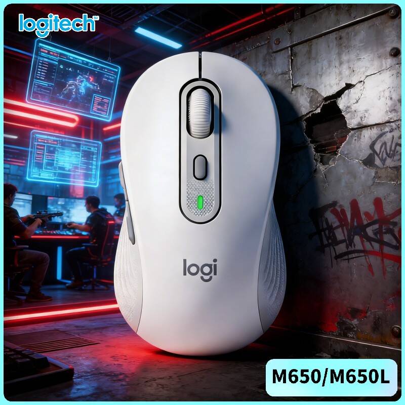 Logitech Home Cinema - Logitech M650/M650L Ergonomic Mouse - Silent