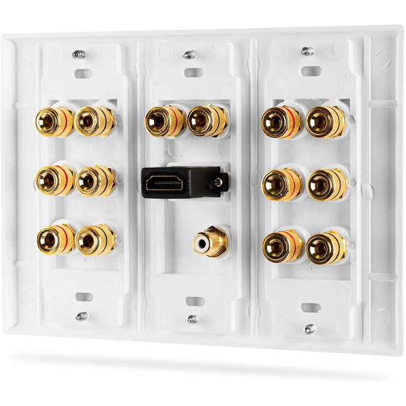 Home Cinema Wall Panels - DT17 3-Gang Surround Sound Speaker Wall
