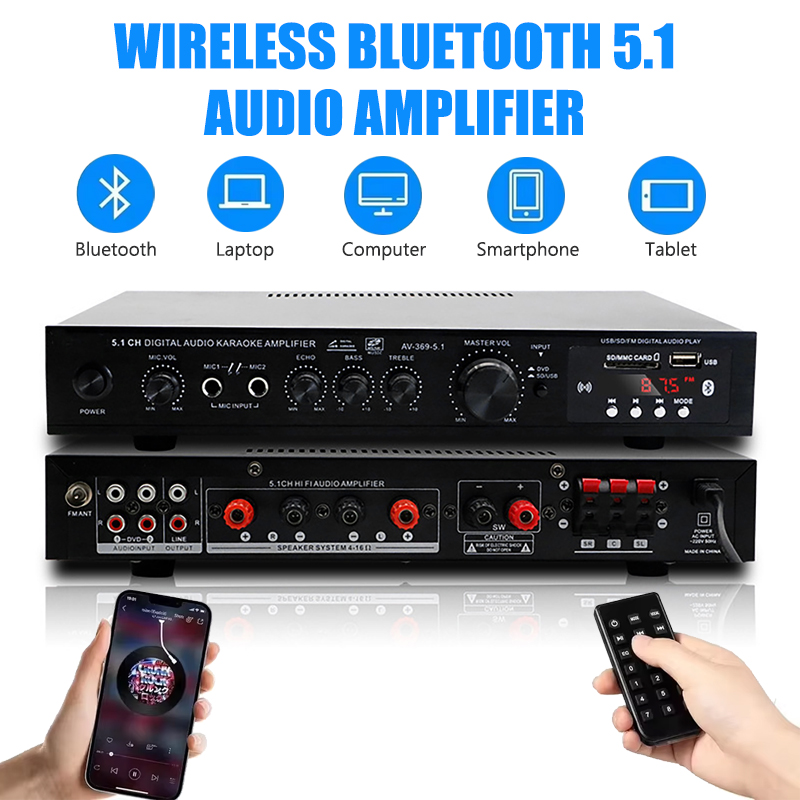 High Power Amplifier AV-369BT  - Home Cinema Onkyo 5.1 recension och pris