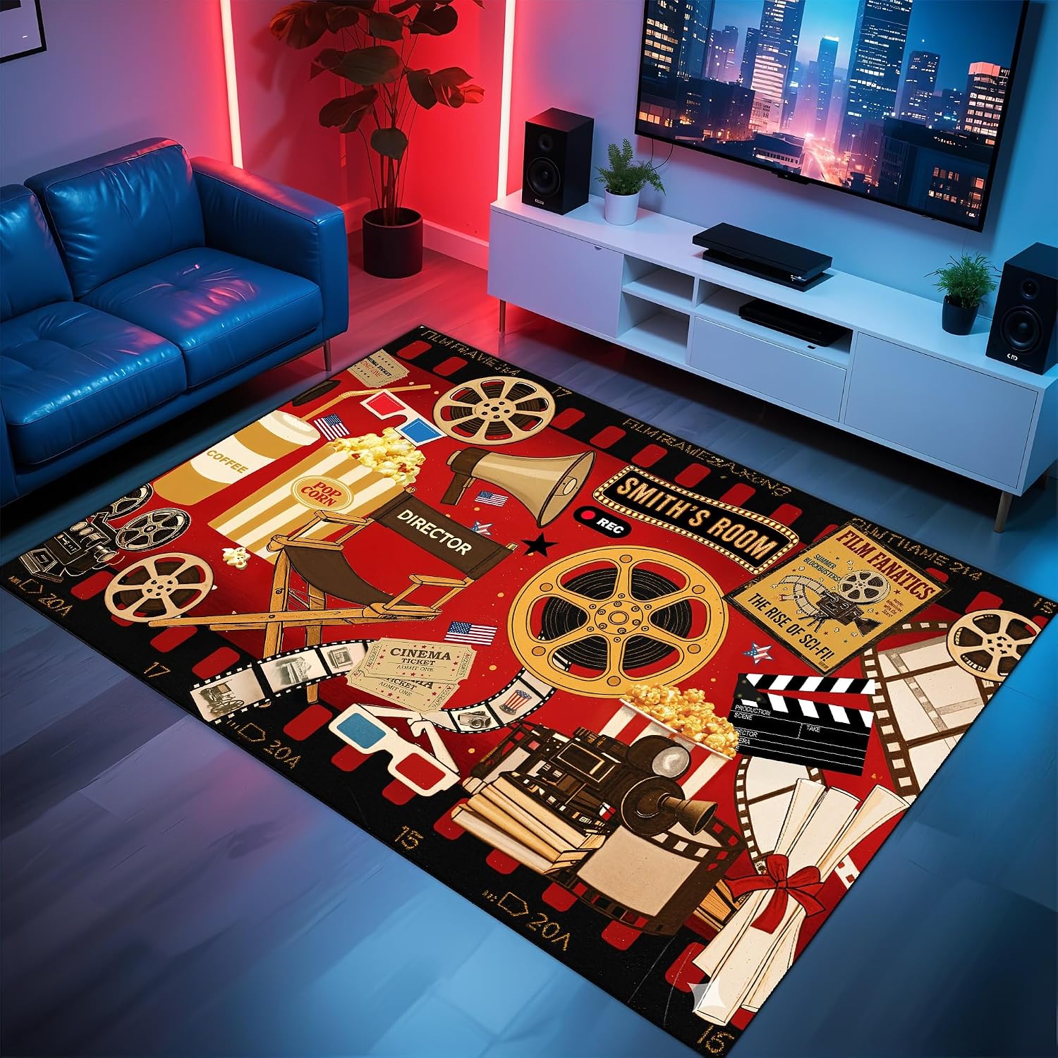 Custom Name Cinema Theme Carpe - Home Cinema Flooring recension och pris