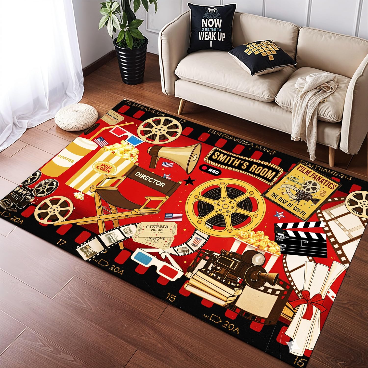Custom Name Cinema Theme Carpe - Home Cinema Flooring recension och pris
