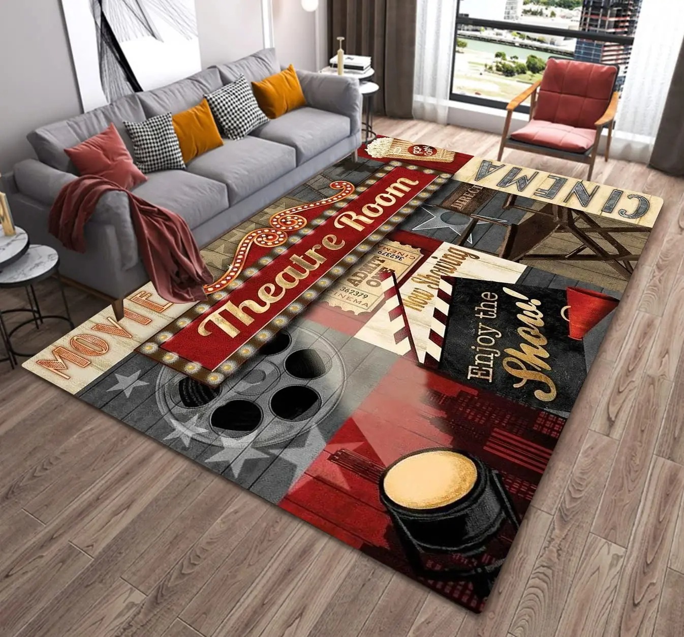 Retro cinema home cinema area  - Home Cinema Flooring recension och pris