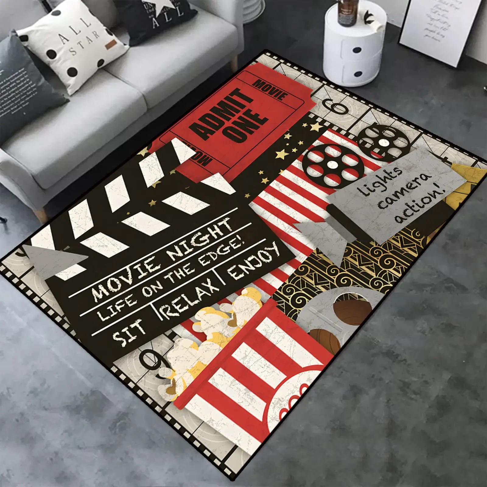 Retro cinema home cinema area  - Home Cinema Flooring recension och pris