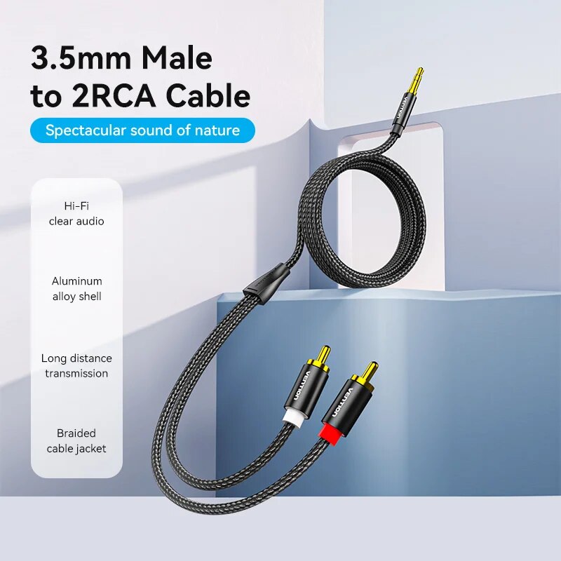 Vention RCA Cable 3.5mm to 2RC - Home Cinema Hall recension och pris