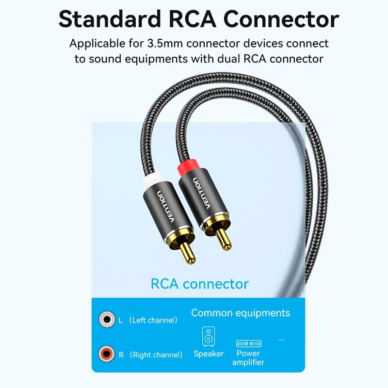 Vention RCA Cable 3.5mm to 2RC - Home Cinema Hall recension och pris