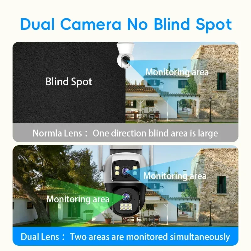 8MP 4K WIFI IP Camera PTZ Outd - Home Cinema Wall Panels recension och pris