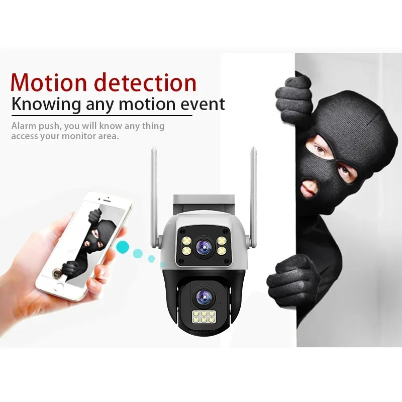 8MP 4K WIFI IP Camera PTZ Outd - Home Cinema Wall Panels recension och pris
