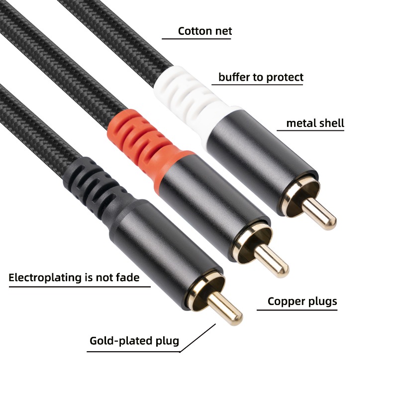 1/2/3M 1 RCA Male To 2 RCA Mal - Home Cinema Hall recension och pris