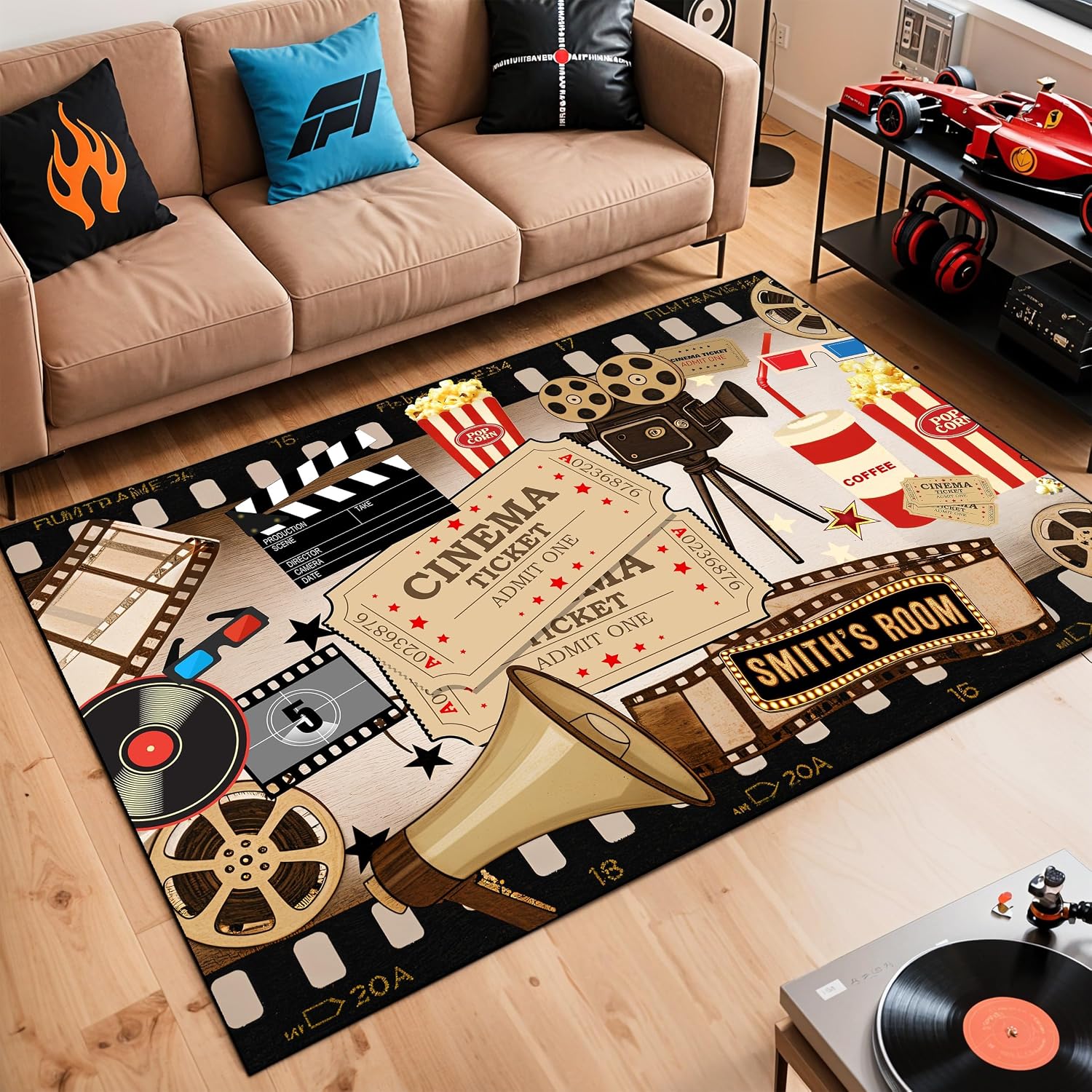 Personalized Name Cinema Carpe - Home Cinema Flooring recension och pris