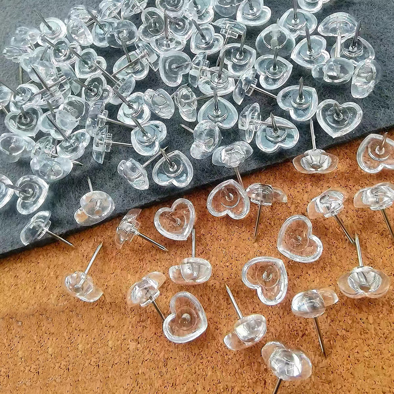 100 pcs Transparent love heart - Home Cinema Wall Panels recension och pris