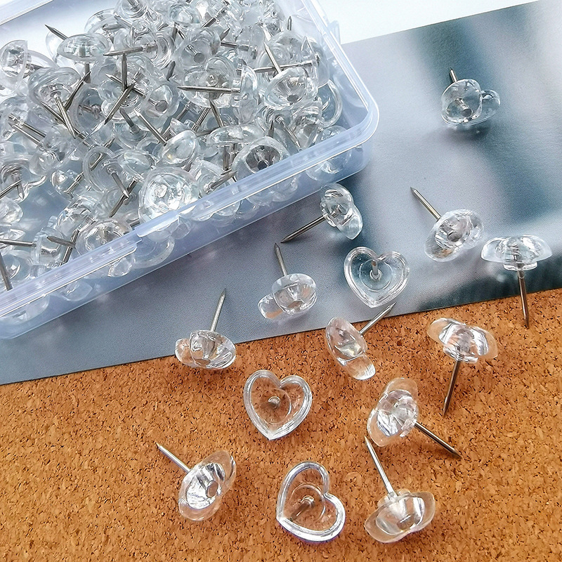 100 pcs Transparent love heart - Home Cinema Wall Panels recension och pris