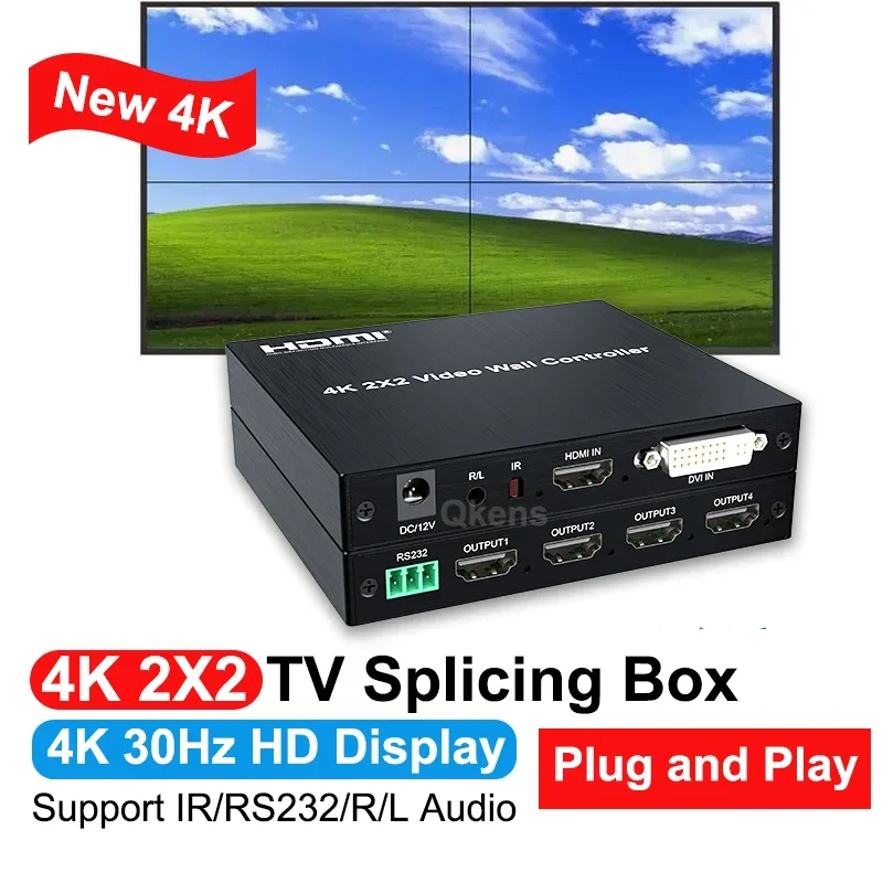4K 2x2 HDMI TV Wall Controller - Home Cinema Wall Panels recension och pris