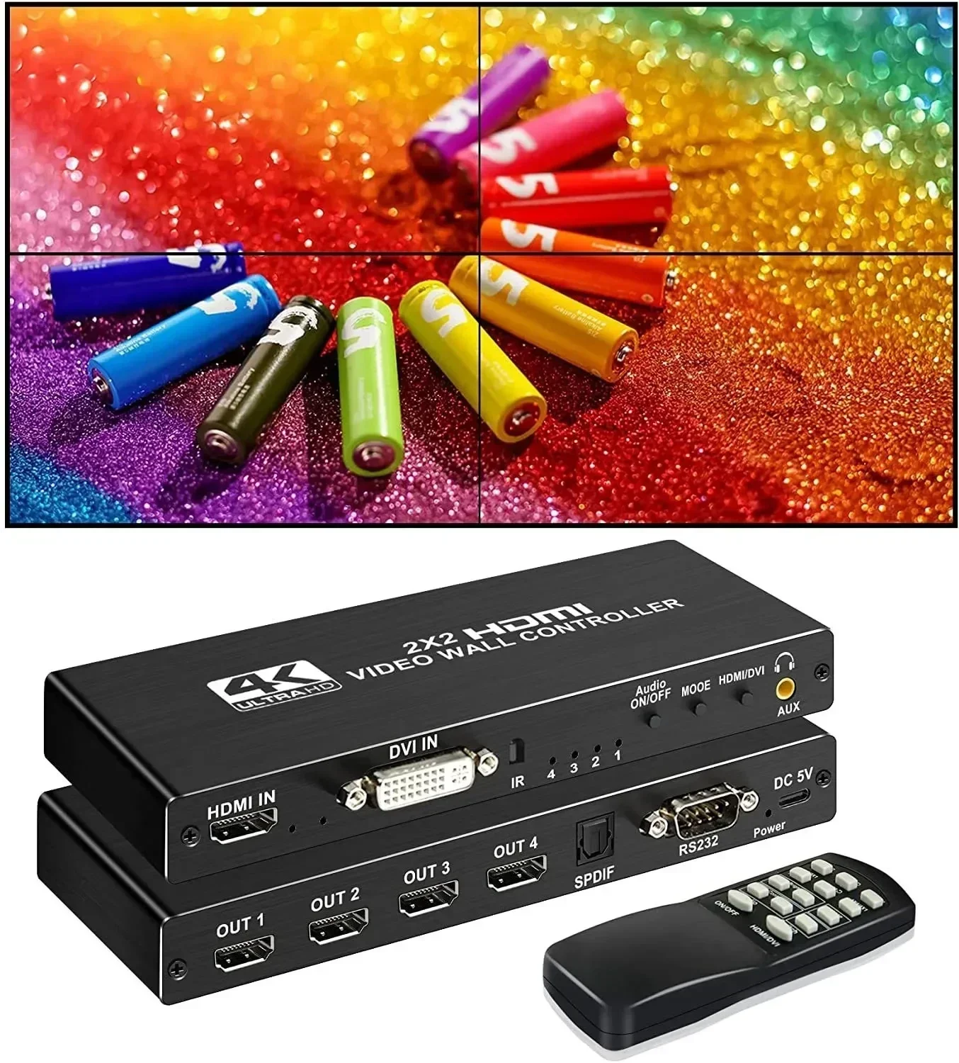 4K HDMI Video Wall Controller  - Home Cinema Wall Panels recension och pris